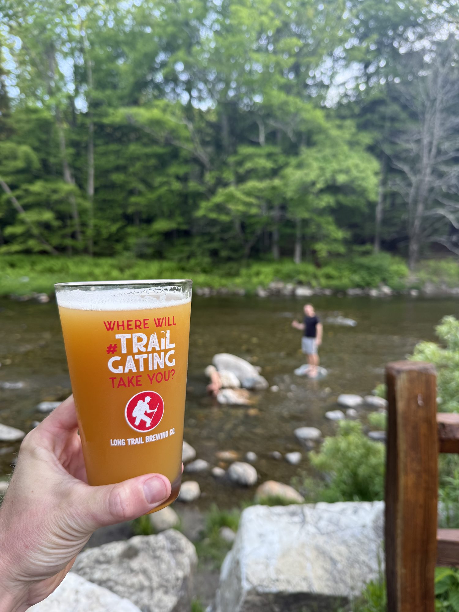 Long Trail Brewing Co by the river